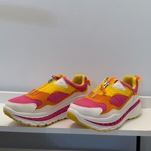 New UGG Pink and Yellow Women's Sneakers 7.5